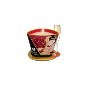 Bougie de massage fraise vin pétillant 170ml 